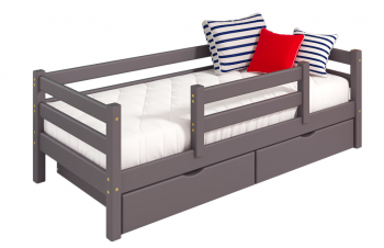 Кровать Соня с защитой по центру вариант 4 в Якутске - mebel154.com