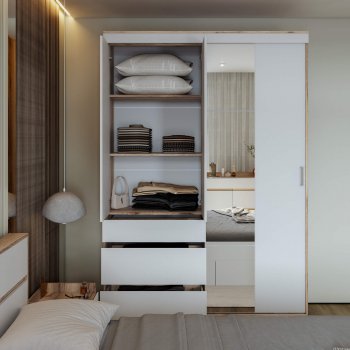 Шкаф-купе Брауни 1.5м в Якутске - mebel154.com