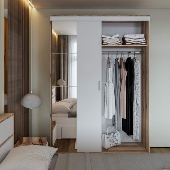 Шкаф-купе Брауни 1.5м в Якутске - mebel154.com