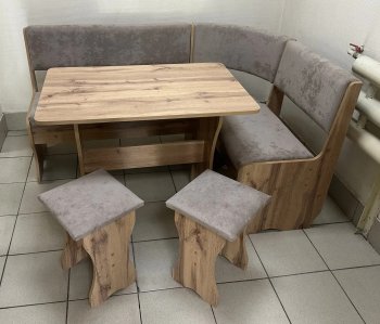 Кухонный уголок Миссия V велюр (дуб вотан) в Якутске - mebel154.com