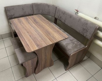 Кухонный уголок Миссия  V велюр(коричневый) в Якутске - mebel154.com