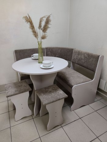 Кухонный уголок Лотос ткань в Якутске - mebel154.com
