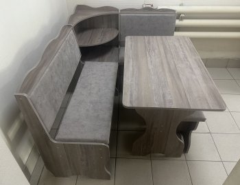 Кухонный уголок Миссия с полкой, ткань(локи) в Якутске - mebel154.com