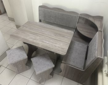 Кухонный уголок Миссия с полкой, ткань(локи) в Якутске - mebel154.com
