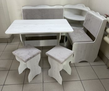 Кухонный уголок Миссия с полкой ткань в Якутске - mebel154.com