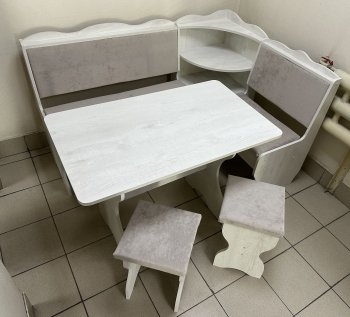Кухонный уголок Миссия с полкой ткань в Якутске - mebel154.com