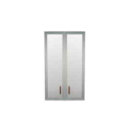 Комплект дверей Приоритет стекло в алюм. рамке К-981 (К-945, КФ-945) в Якутске - mebel154.com