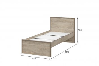 Кровать 0.9м Этна в Якутске - mebel154.com