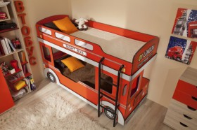 Кровать двухъярусная детская Автобус в Якутске - mebel154.com