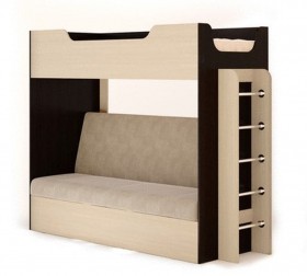 Кровать двухъярусная с диваном в Якутске - mebel154.com