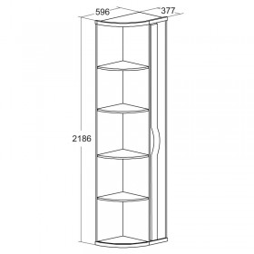 Марта 636.210 Стеллаж окончание в Якутске - mebel154.com