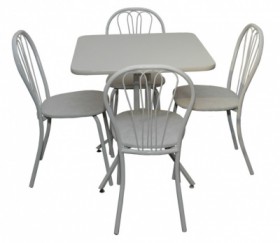 Набор стол пластиковый, 4 стула в Якутске - mebel154.com