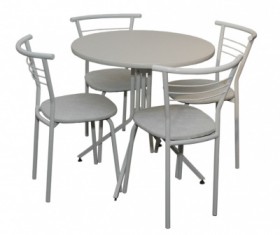 Набор стол пластиковый, 4 стула в Якутске - mebel154.com