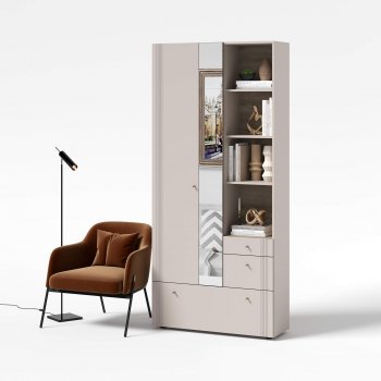 Вешалка с зеркалом Одетта (ВШ1) в Якутске - mebel154.com