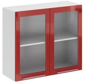 Олива ПС 800 шкаф верхний стекло в Якутске - mebel154.com