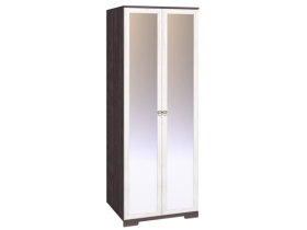Шкаф для одежды 2-х дверный с зеркалом 12-2 Бриз в Якутске - mebel154.com
