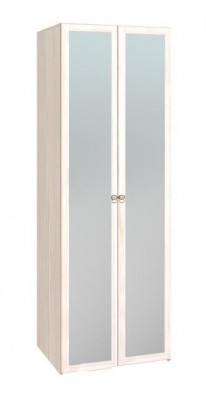 Шкаф для одежды 2-х дверный с зеркалом 54-2 Бриз в Якутске - mebel154.com