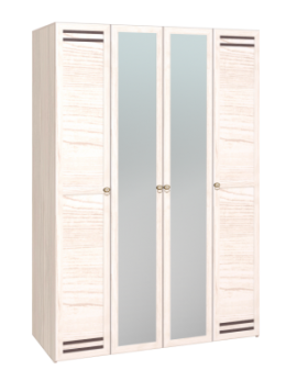 Шкаф для одежды 4-х дверный 555 Бриз в Якутске - mebel154.com