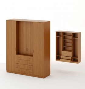 Шкаф распашной 4-х створчатый с 2 ящиками в Якутске - mebel154.com