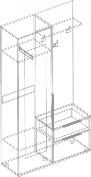 Прихожая Лео(велес) в Якутске - mebel154.com