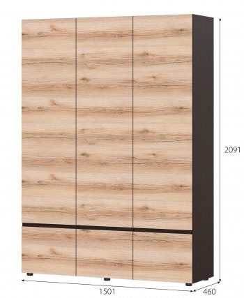 Шкаф 3-х Берген в Якутске - mebel154.com